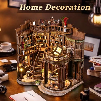 DIY Book Nook Kit for Adults, Miniature House Kit, Dream Bookstore - Image 6