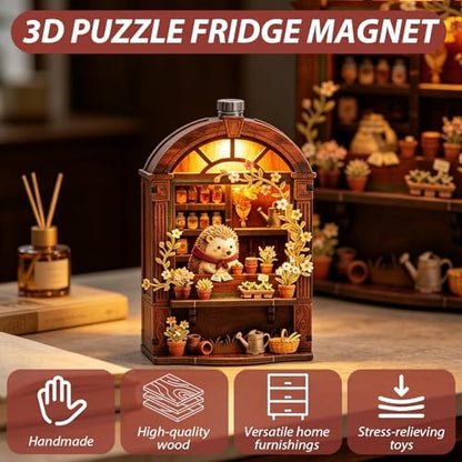 Book Nook Kit - DIY Miniature House Kit for Adults, Teens and Beginners, Dollhouse Booknook Library Tiny House Bookshelf Decor 3D Wooden Puzzle, Gifts for Family, Friends - Image 2
