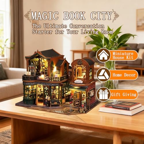 OZJAY Miniature House Kit for Adults, Mini House Kit with LED - Image 2