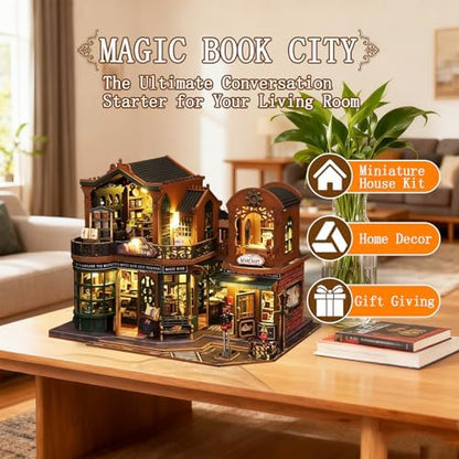 OZJAY Miniature House Kit for Adults, Mini House Kit with LED - Image 2