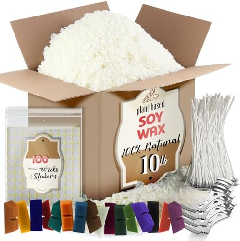 Etienne Alair Organic Candle Wax, Pure Soy Wax for Candle Making, 10 lbs by Etienne+Alair