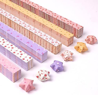 600 Sheets Paper Star Strips for DIY Hand Art Crafts, Double-Sided Printing Origami Paper for Star Jar, Wish Bottles, Home Decoration (Western Oil Painting) - Image 4