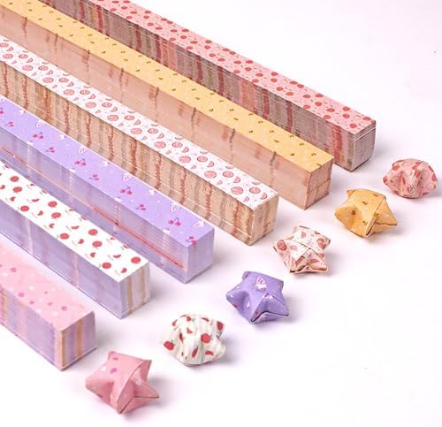 600 Sheets Paper Star Strips for DIY Hand Art Crafts, Double-Sided Printing Origami Paper for Star Jar, Wish Bottles, Home Decoration (Goose) - Image 4