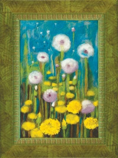 Wizardi Beginner Needle Felting Kit for Adults - Pleasant Moment of Spring. Floral Felting Kit 9.25x6.1 Inches. Felting Tools. Wool Felting Supplies. Felt Crafts. Wool Felt. V-66C Charivna Mit by Wizardi