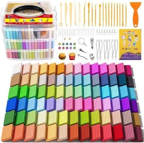 Aestd-ST Polymer Clay 82 Colors, Oven Bake Modeling Clay for Kids & Artists by Aestd-STqualityclay