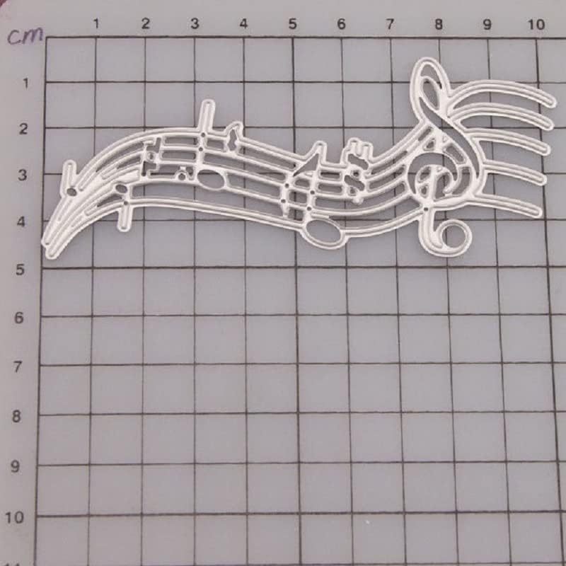 Cutting Dies Music Dies Handmade DIY Paper Art Cards Album Decoration Stencils Template Embossing for Card Scrapbooking Craft (Musical Notes) - Image 4