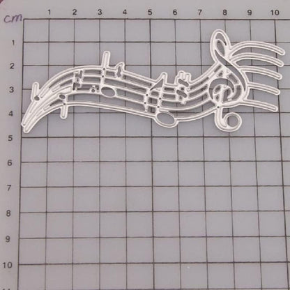 Cutting Dies Music Dies Handmade DIY Paper Art Cards Album Decoration Stencils Template Embossing for Card Scrapbooking Craft (Musical Notes) - Image 4
