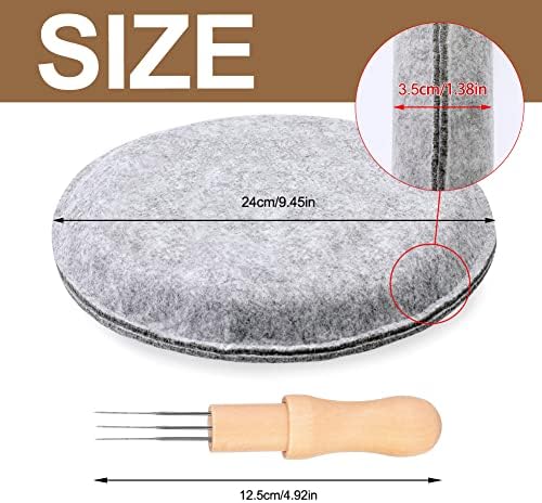 WONVOC Needle Felting Pad, 9.44 x 9.44 x 1.38 Inch Needle Felting Mat - Image 2