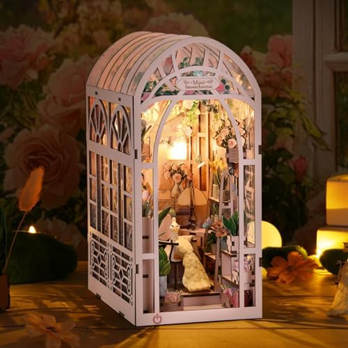 TOYQI Book Nook Kit, DIY Miniature Dollhouse Kit for Adults and Teens - Image 3