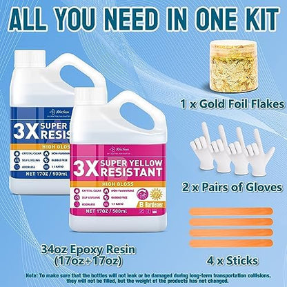 JDiction Epoxy Resin Starter Kit for Jewelry Making and Art Craft - Image 6