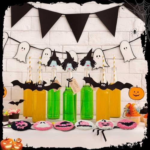 Yaomiao 6 Pcs Halloween Punch Needle Coaster Kit for Beginners Adults - Image 6