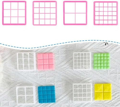Xaekicr Grid Square Polymer Clay Cutters Set – 4PCS Geometric Clay Cutters for DIY Jewelry Making, Clay Tools for Polymer Clay Molds and Earring Projects by Xaekicr