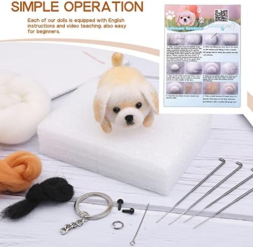 QMNNMA Needle Felting Kit for Beginners, Labrador Wool Felting Kit - Image 3