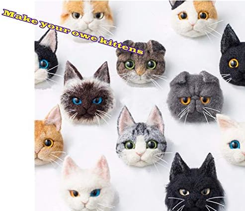 DIY Needle Felting Kit with Basic Needle Felting Tools,Kit for Beginners,Cat Kitten,Animal (Siamese) - Image 2