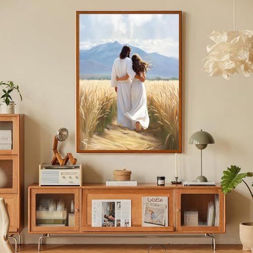 Jesus Paint by Numbers Kit for Adults Framed Canvas 12X16 in, Frameworkless - Image 5