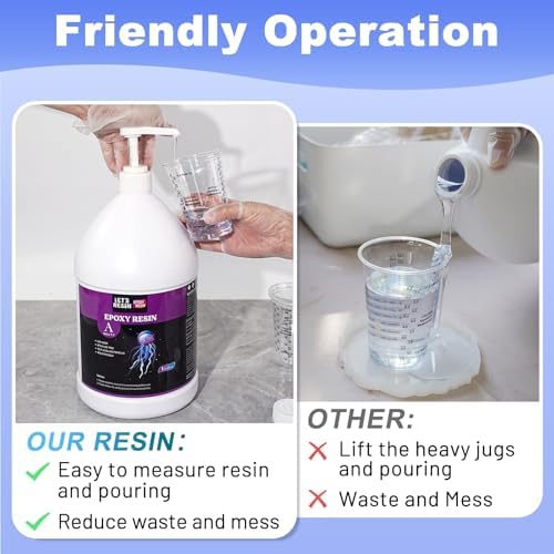 4 Gallon Crystal Clear Epoxy Resin with Pumps - Image 6