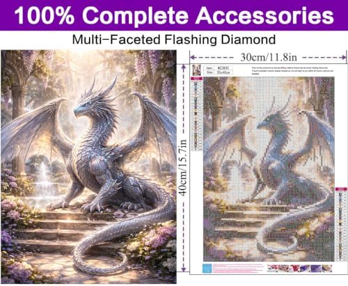 Diamond Art Kits for Adults, Dragon Diamond Art Painting Kits for Adults - Image 4
