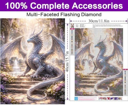 Diamond Art Kits for Adults, Dragon Diamond Art Painting Kits for Adults - Image 4