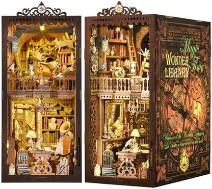 Book Nook Kit, Book Nook Kits for Adults DIY Booknook Model Build by ETKVR