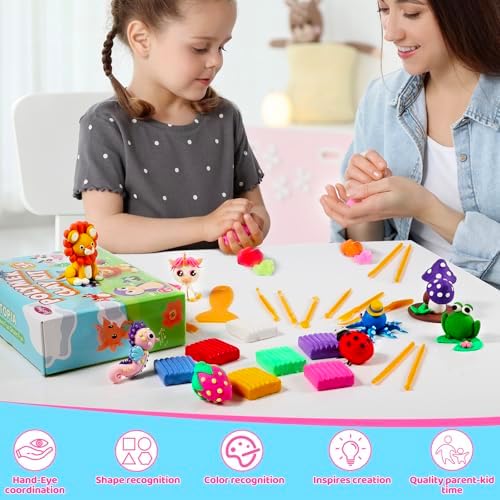 Funtopia Polymer Clay Kit, 34 Colors Modeling Clay for Kids Adults - Image 6