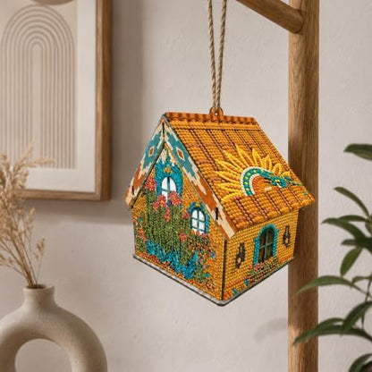 FRANDEK DIY Wooden House Diamond Art Kit for Adults (Tropical Cactus) - Image 5