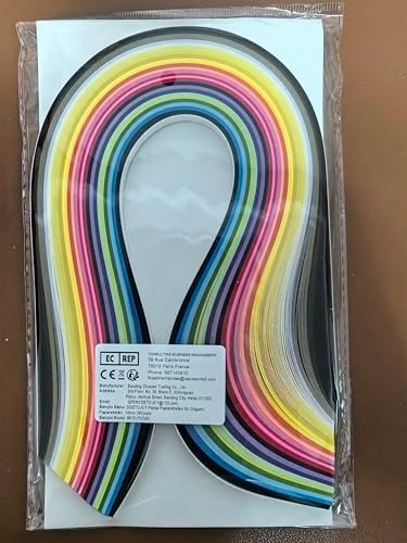 ODETOJOY Quilling Paper Strips 10mm 260 Strips Set DIY Origami Paper Quilling Art Length 39cm (26color 10mm) - Image 5
