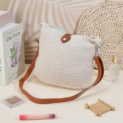 ACRNIGHEET Crochet Bag Kit for Beginners DIY Crochet Purse for Women - Image 5
