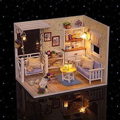 DIY Miniature Dollhouse Kit with Furniture Plus Dust Proof - Image 2