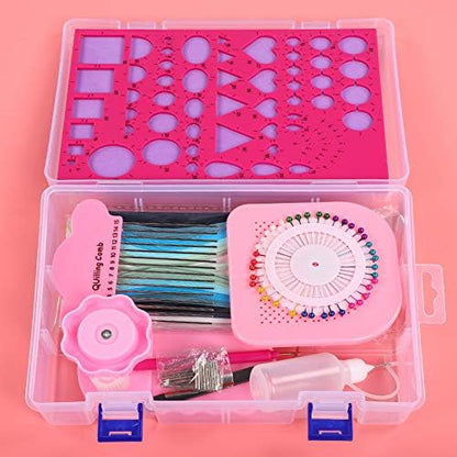 Quilling Tool Set, Paper Quilling Craft Kit, Complete 15pcs with Quilling Board, Template, Pen, Needle for DIY Art Projects. Perfect for Beginners, Artists and Adults. - Image 3