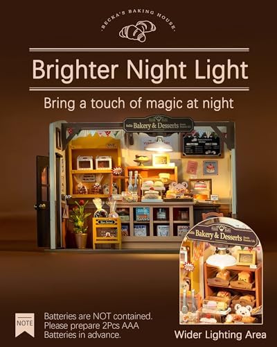 Rolife Becka's Bakery Miniature House Kit with LED Lights - Image 6