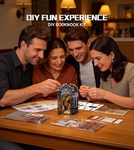 Spilay Book Nook Kit for Adults, Magic DIY Miniature House Kit - Image 5