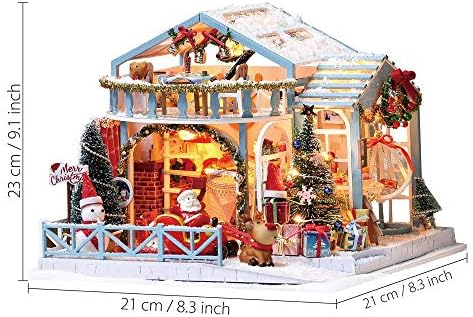 GuDoQi DIY Miniature Dollhouse Kit, Tiny House kit with Music, Miniature House Kit 1:24 Scale, Great Handmade Crafts Gift for Birthday, Christmas Night - Image 2