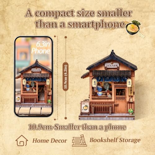 CUTEBEE 3D Wooden Puzzle Miniature House Kit for Adults, DIY Craft Gift - Image 3