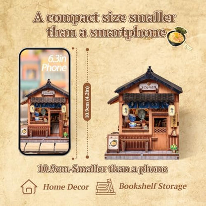 CUTEBEE 3D Wooden Puzzle Miniature House Kit for Adults, DIY Craft Gift - Image 3