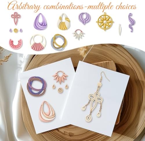 ORIGACH 12 Pcs Boho Knot Macrame Polymer Clay Cutters Set - Image 4