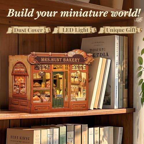 CUTEBEE Book Nook Kit DIY Miniature House Bakery Dessert Shop Dollhouse - Image 2