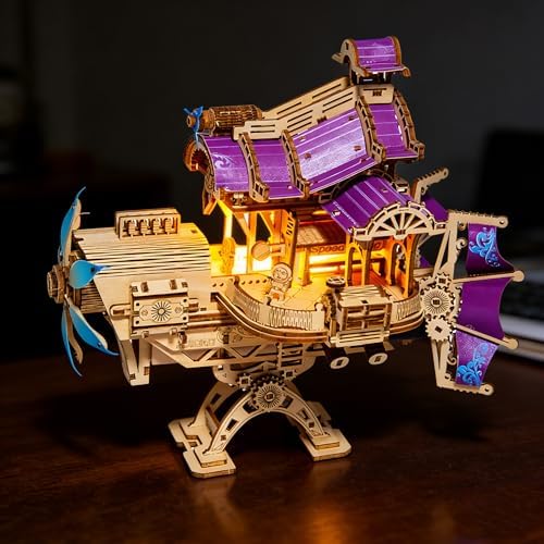 3D Wooden Puzzles for Adults, DIY Spacecraft Model Building Kit by MakingLifeFunforCool