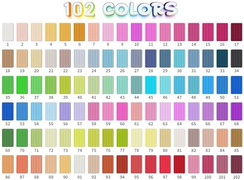 Aestd-ST Polymer Clay 102 Colors, Oven Bake Modeling Clay for Kids - Image 6