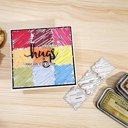 Lapoo Tool Metal Cutting Die for Scrapbooking - Durable, Cut Stencils for DIY Scrapbook Photo Album Decorative Paper Card, Card Making Supplies, Embossing (Mosaic 5.5 x 1.9 in) - Image 4