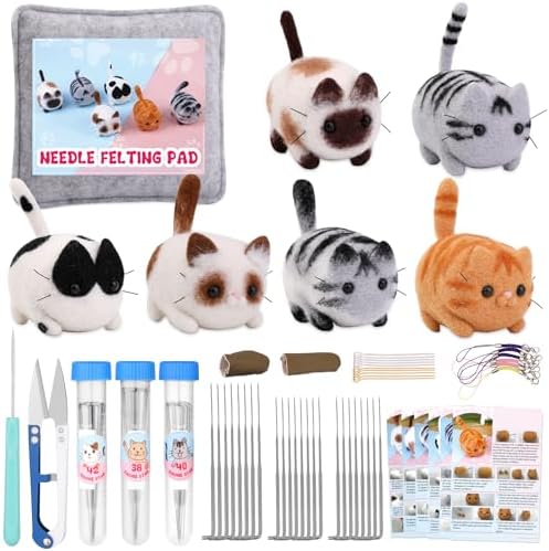 UOOU Felting Kit, Needle Felting Kits for Beginners Adult, Wool Felting Kit by UOOU