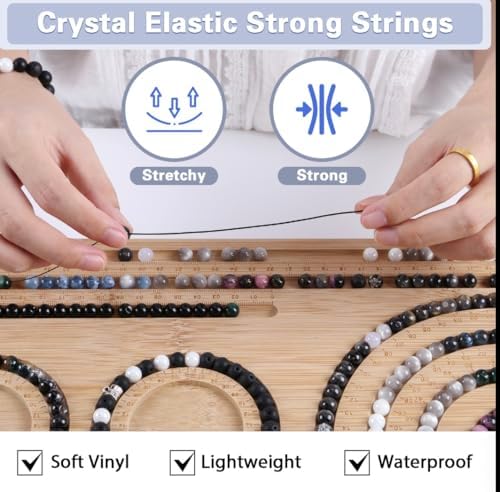 Glass Beads for Jewelry Making, 18 Colors Glass Beads for Bracelets Making kit Including 2-8mm Bead spacers/Lava Beads/Stone Rock DIY Jewelry Making Supplies for Adults (Thanksgiving, Christmas) - Image 4