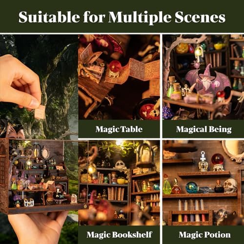 Book Nook Kit for Adults - Dollhouse with 70+ Accessories - Image 3