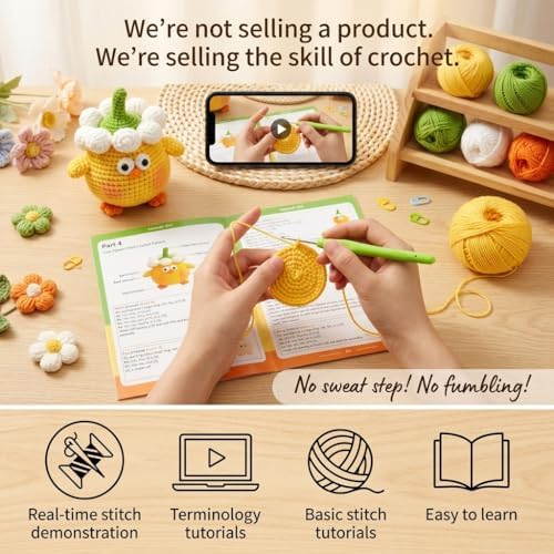 Crochet Kit for Beginners, Crochet Starter Kits for Chicken - Image 4