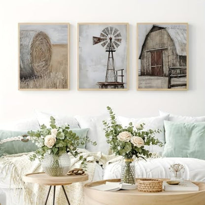 3 Pack Rustic Windmill Barn Paint by Numbers Kit for Adults Beginner - Image 4
