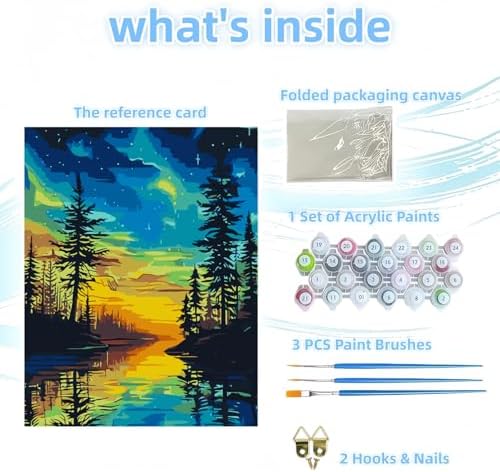 Paint by Numbers Kit for Adults, Starry Tree Adult Paint by Number Kits - Image 6