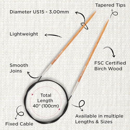 KnitPro Dreamz Fixed Circular Needles 40" (100cm) | US Size 2.5 (3mm) - Image 3