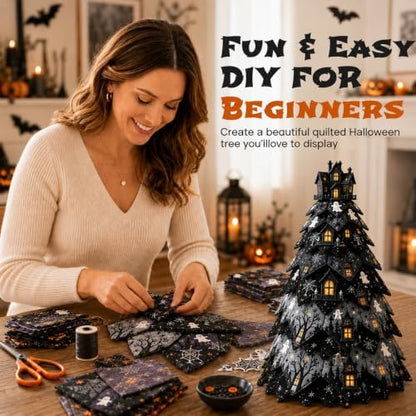 Daily Partner DIY Halloween Quilted Fabric Tree Kit - Image 6