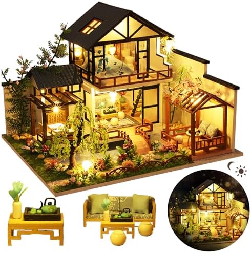 DIY Japanese Miniature House Kit Dollhouse Kit for Adults to Build by Flybean-WonderlandinYourHands