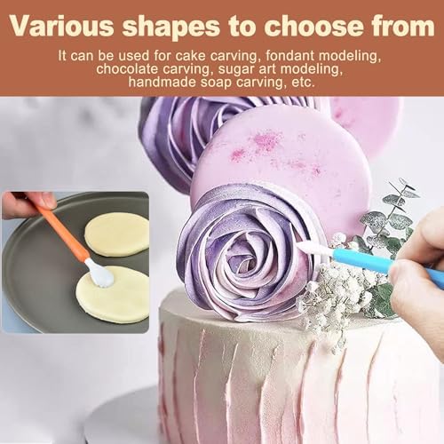 QivaZira 9 Pcs Clay Sculpting Tools Double Head Pottery Modeling Carving Tool Kit for Air Dry Clay Polymer Clay Tools for Adults DIY Crafts Ceramic Wax Sculpting Supplies Assorted Colors - Image 5