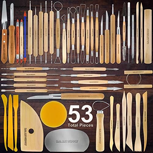 U.S. Art Supply Pottery & Clay Tools Set (53-Piece) - Image 2